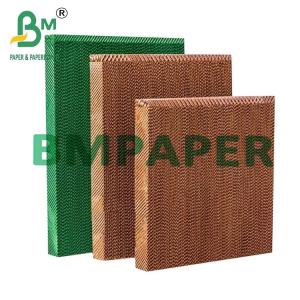 Quality 95g Brown Color Cellulose Paper Cooling Pad Wall For Poultry House Cooling System wholesale