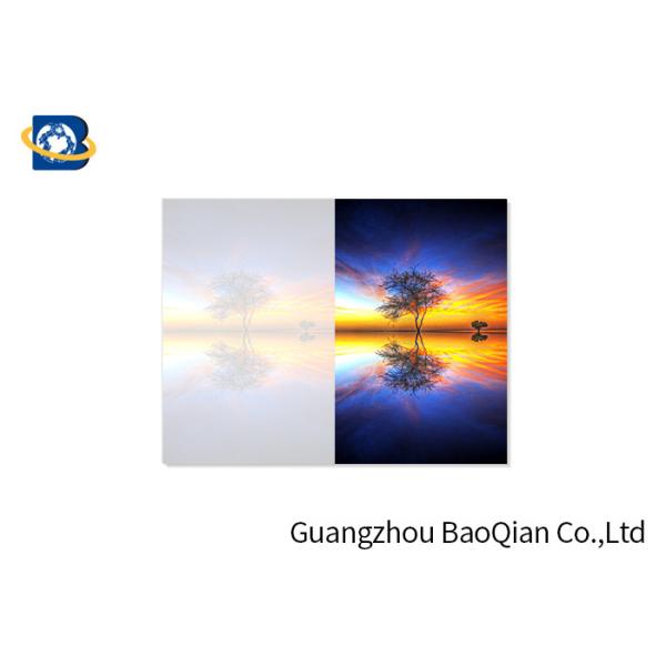 PET / PP Material 3D Picture Cards , Custom Lenticular Cards Beautiful Landscape Pattern
