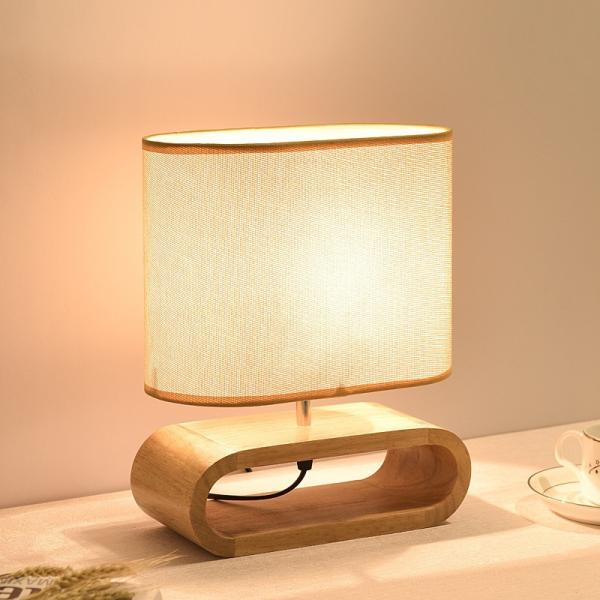 Solid Wood Creative Personality Lamp American Bedroom Bedside Lamp Indoor Nordic Wood Art Study Table Lamp