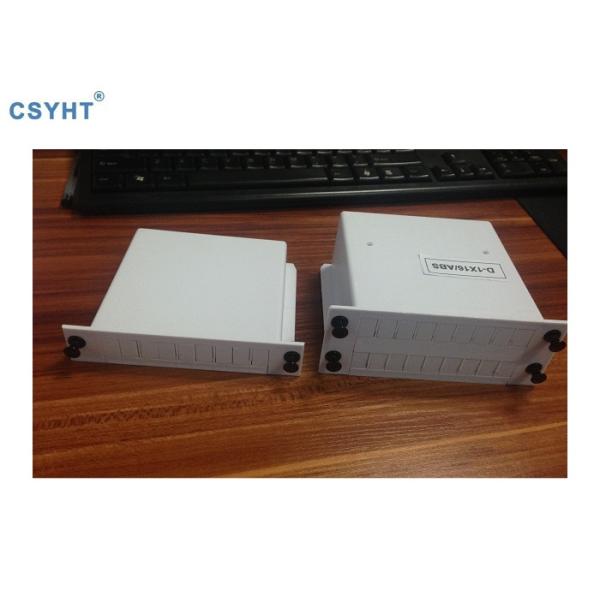 LSZH 1X8 PLC Splitter Module ABS Fiber Optic Splitter Cassette