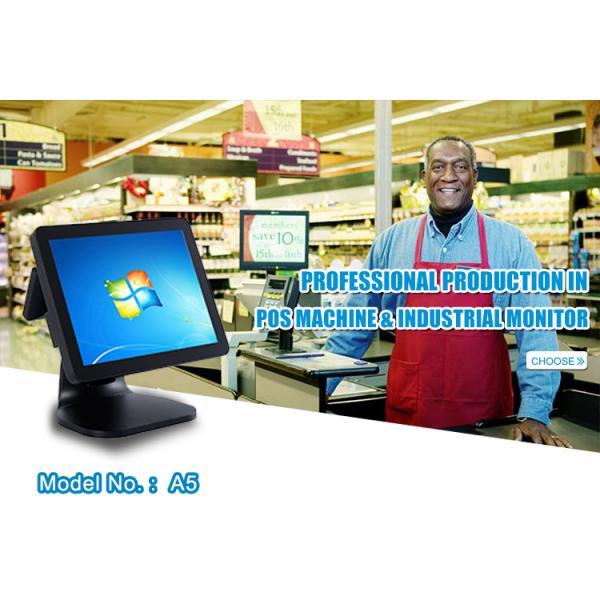 Aluminium Alloy Touch Pc Pos 10 Points Capacitive Touch Screen With VFD