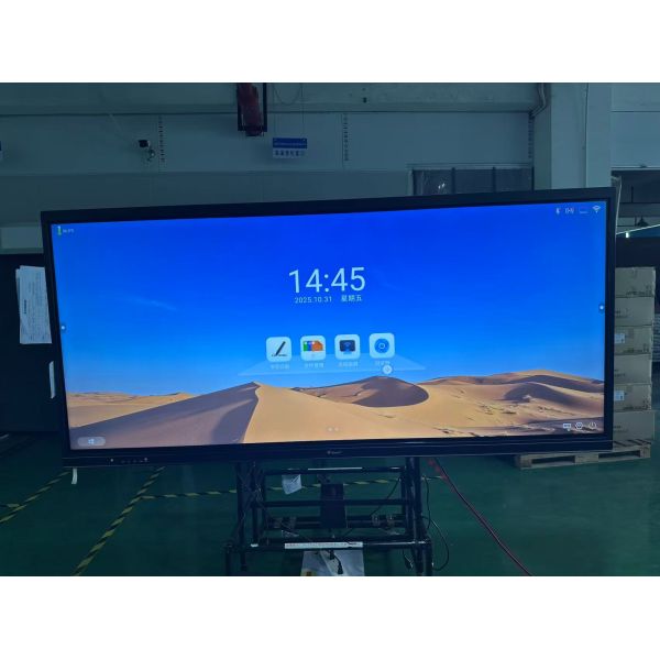 92 Inch Interactive Flat Panel with 5K Resolution and Dual OS for Classroom and Meeting Rooms
