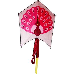 5bft Heat Tranfer Printing Peacock Kite With Fiberglass Material Frame