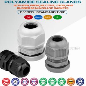 Quality IP68 / IP69K Liquid Tight Strain Relief Cord Grip Connectors / Fittings wholesale