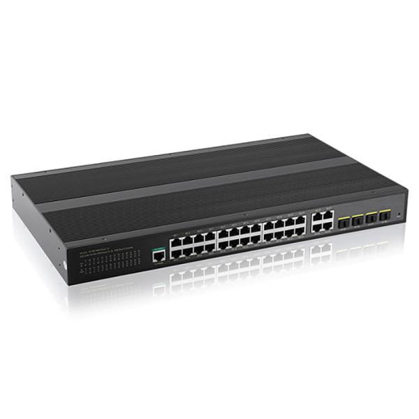 HUASIFEI 24 Gigabit Port Managed Hardened Poe Switch 4 SFP Slot Ports