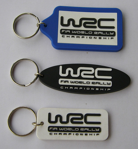 Decoration Custom Pvc Keychains For Promotion Gift , Printed Logo