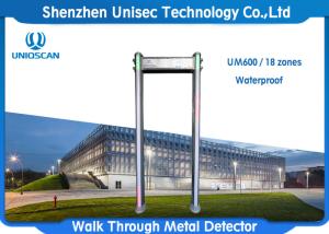 High Sensitivity Portable Walk Through Metal Detector Security Gate With Waterproof  Function
