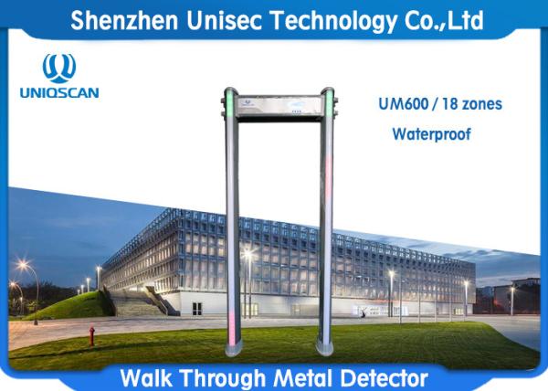 Cheap High Sensitivity Portable Walk Through Metal Detector Security Gate With Waterproof  Function for sale