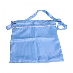 Quality Three Layers Ziplock Blue Anti-static Lint Free Anti Static ESD Polyester Cleanroom Bag With Zipper wholesale