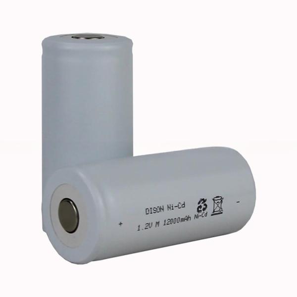 Low Temperature -40°C Rechargeable NiCd Battery Cell 1.2v 10ah With Long Cycle Life