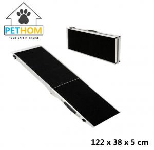 Quality Folding Pet Ramp Cats Dogs Bifold Stairs Ladder Travel Portable 135kg Aluminum ZX122A wholesale