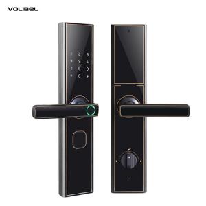 Quality Active Feedback Digital Door Lock Bluetooth Red Bronze 3D Face Recognition wholesale