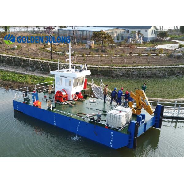 Hydraulic Multi Cat Work Boat for Dredger Working Speed 8-10 knots 2 Pieces Propeller