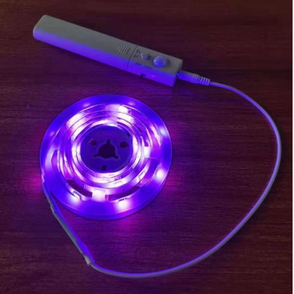 SMD2835 LED Strip Light with Motion Sensor 1m Length USB Rechargeable Day and Night Mode