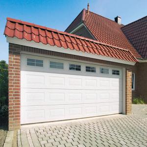 China Wuxi DESEO Wholesale price house villa exterior garage doors design automatic steel plate insulated on sale