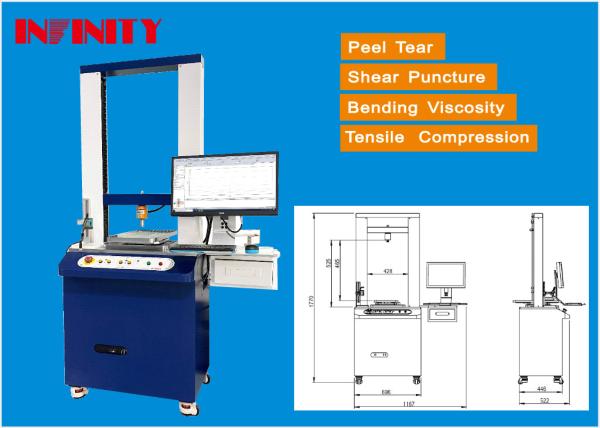 185kg Universal Testing Machine with Computer Input and Automatic Test Report