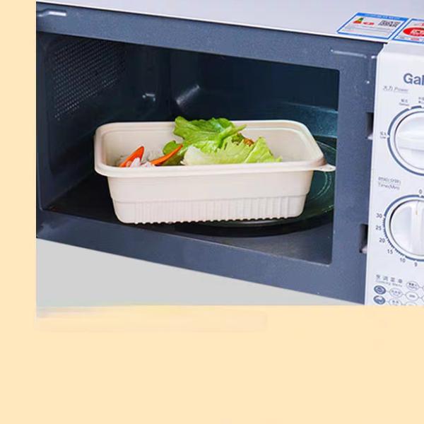 Takeout Fast Food Biodegradable Container Environmentally Friendly Bowls With Lid