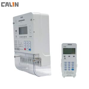3 Phase Wireless Electricity Meter , Feedback Keypad STS Prepayment Meter