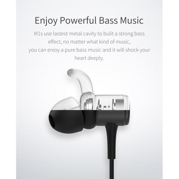 M1s Magnetic V4.2 Chip Bluetooth Headphone Ipx5-Rated Sweatproof Wireless Earphone Sport Ear Hooks Headset with Microphone