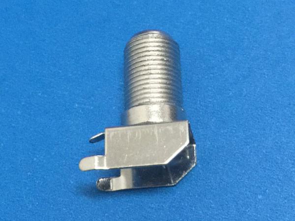 Cheap IEC and F connector with metal shielding cover for pcb mount with best price for sale