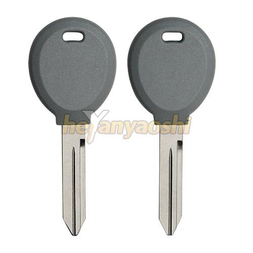 Cheap Grey Duplicate Transponder Car Key , 4D64 Chip Uncut Chrysler Transponder Key for sale