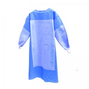 Quality S To 4XL Medical Disposable Surgical Gown Reinforced SMS Hospital Patient Gown wholesale