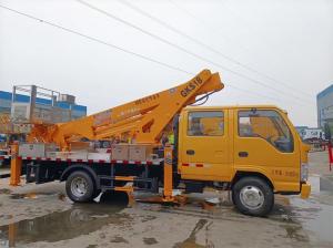 Quality Isuzu 22m Hydraulic Aerial Work Platform Truck Man Lift Telescope 360°Turn Around wholesale