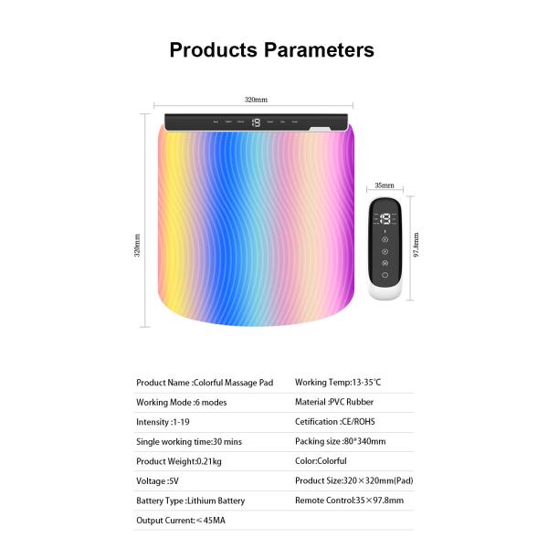 Remote Control Leg Reshaping Foot Massager EMS 90mAh 15 Intensity