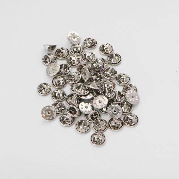 Silver Metal Clutch Back Pin Butterfly Clutch Tie Tacks For Craft Making