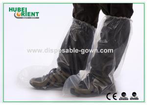 China Transparent Disposable Foot Booties PE Polythene For Visitors Protection on sale