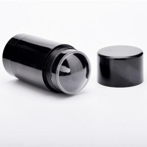 Quality 50g Empty Roll On Bottle Round Black Deodorant Stick Container wholesale