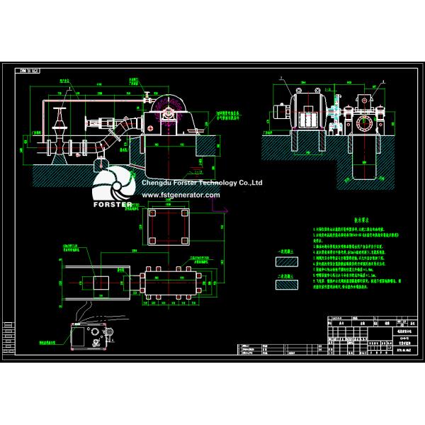 CNC Machining Brushless Excitation 500kw Pelton Turbine Generator