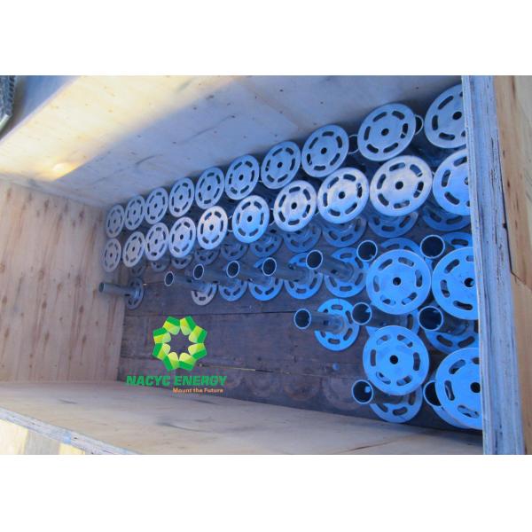 Galvanized Fence Screw Piles Simple And Easy Relocate For Solar Mounting System