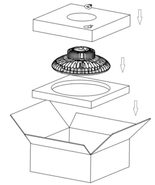 Industrial 100W 150W 200W UFO Led High Bay Light For Warehouse Workshop