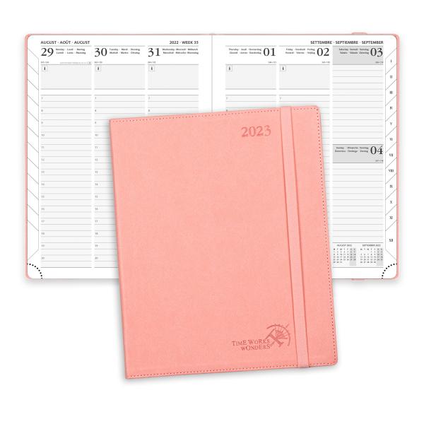 Quality OEM ODM 2023 Weekly Planner Weekly Schedule Vertical Layout Monthly Tabs wholesale