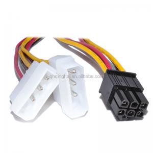 China 6 Pin PCI-E Graphics Card to 2 x Molex IDE Y cable Power Adapter Cable on sale