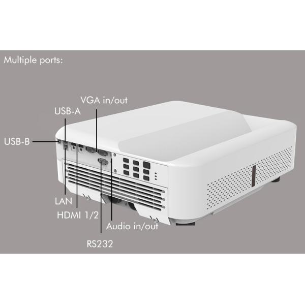4200 Lumens UST Laser Projector High Contrast Commercial Ultra Short Throw Projector