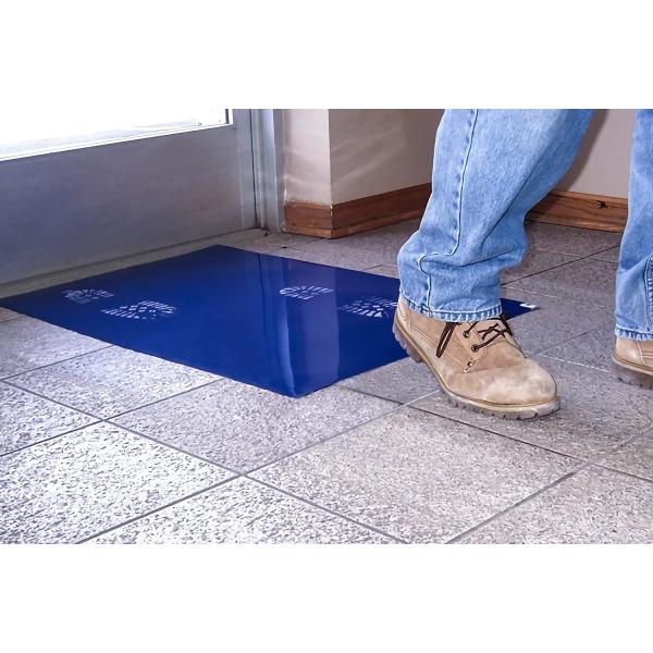 Sticky Mat Tacky Pads Adhesive 30 Sheets / Packs Blue Cleanroom Floor Mats Remove Dirt For Laboratory Hospital Shoes