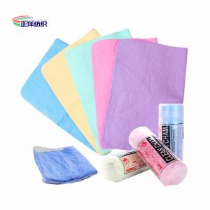 Quality 43x32cm Multi Color PVA Chamois Car Wash Towel 300gsm Cleaning Reusable Wipes wholesale