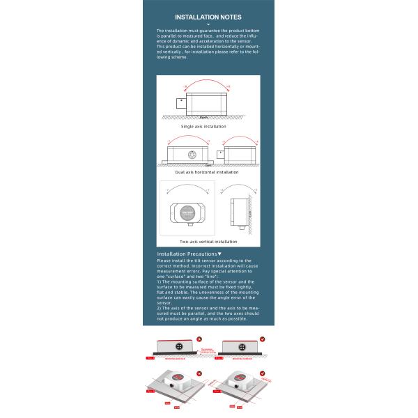 9V Single Axis Analog Inclinometer Sensor Voltage