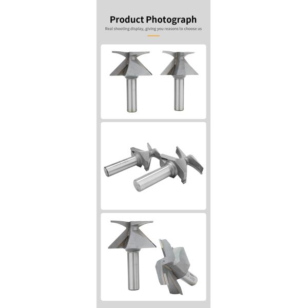 Wood Slotting CNC Router Bit 5 Pieces Arc Welders Bending For Wood Folding