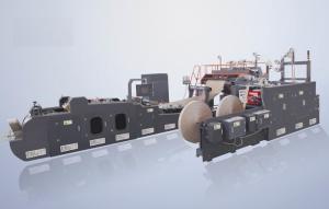 China WFD-430 Roll Fed Fully Automatic Paper Bag With Handle Machine With Auto Pasting Handles on sale