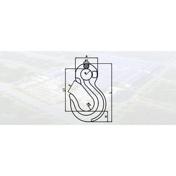 SLR-831 G80 EYE SLING HOOK WITH LATCH