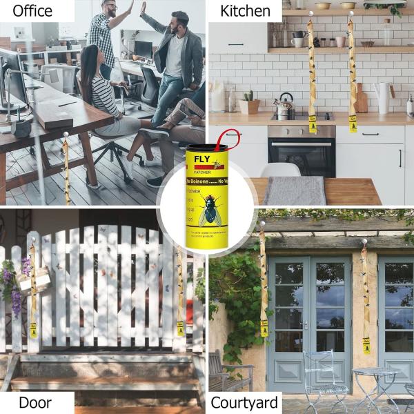 JZ Pest Control Eco Friendly Uv Fly Killer Paper Safe Adhesive Insect Pest Control Fly Traps