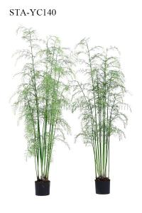 Quality Multi Stems Artificial Hanging Fern Plants 360 Degree Viewing UV Resistance wholesale