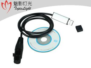China Topic Light Computer DMX512 Console / USB TO DMX Interface Adapter on sale
