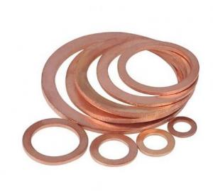 China Brass Copper Colored Metal Round Flat Plate Fender Washers Sealing Gasket Punched Ring Washer on sale