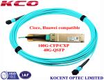 MPO MPO 40G 1m 2m 3m OM3 Fiber Optic Patch Cord For QSFP+-40G-SR4 Cisco Huawei