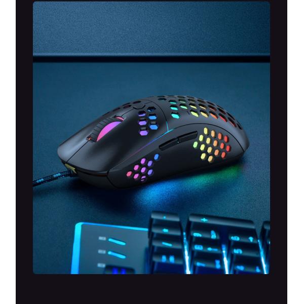 6400DPI Combatwing W903 RGB Gaming Mouse With Para Cord