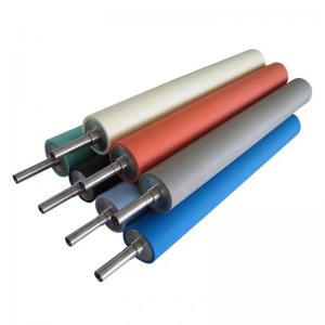Quality NBR EPDM PU Silicone Rubber Roller For Printing Coating Textile wholesale